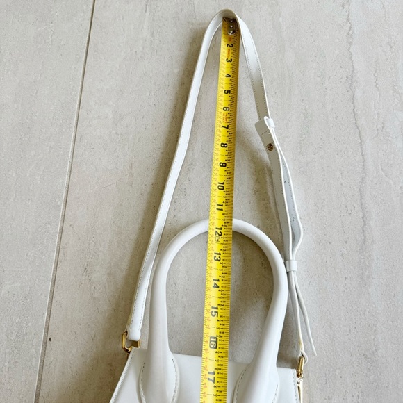 JACQUEMUS The Chiquito Soft  White Leather Handbag / Shoulder Bag - Picture 12 of 13